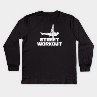 Front Lever - Street Workout Kids Long Sleeve T-Shirt